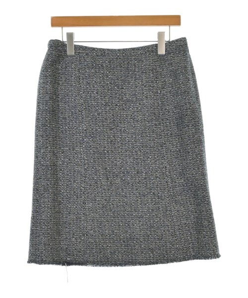 BURBERRY(バーバリー)ひざ丈スカート 紺 サイズ:44(L位)/2200667909069
