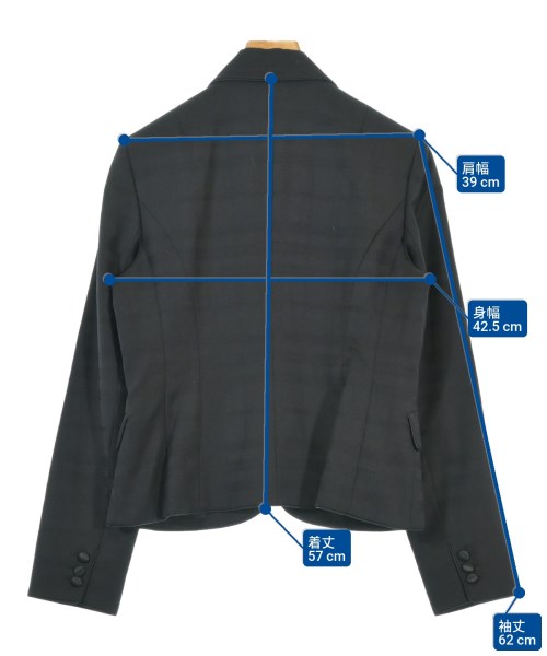 BURBERRY（バーバリー）テーラードジャケット 黒 サイズ:42(M位) レディース/2200667909083