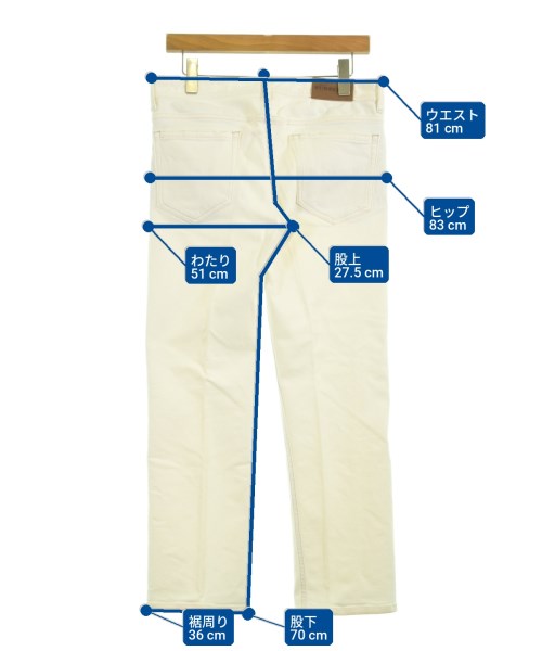 BURBERRY（バーバリー）デニムパンツ 白 サイズ:32(L位) メンズ/2200733106156