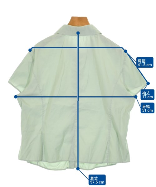 BURBERRY（バーバリー）ドレスシャツ 緑 サイズ:15(XXL位) レディース/2200733306037