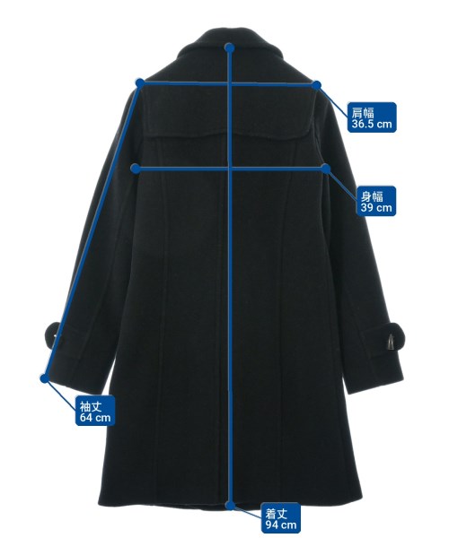 BURBERRY（バーバリー）ダッフルコート 黒 サイズ:38(S位) レディース/2200734532039