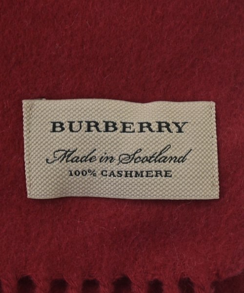 BURBERRY（バーバリー）マフラー 赤 サイズ:- レディース/2200716861416