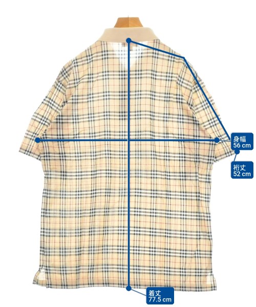 BURBERRY（バーバリー）ポロシャツ ベージュ サイズ:XL メンズ/2200721725024
