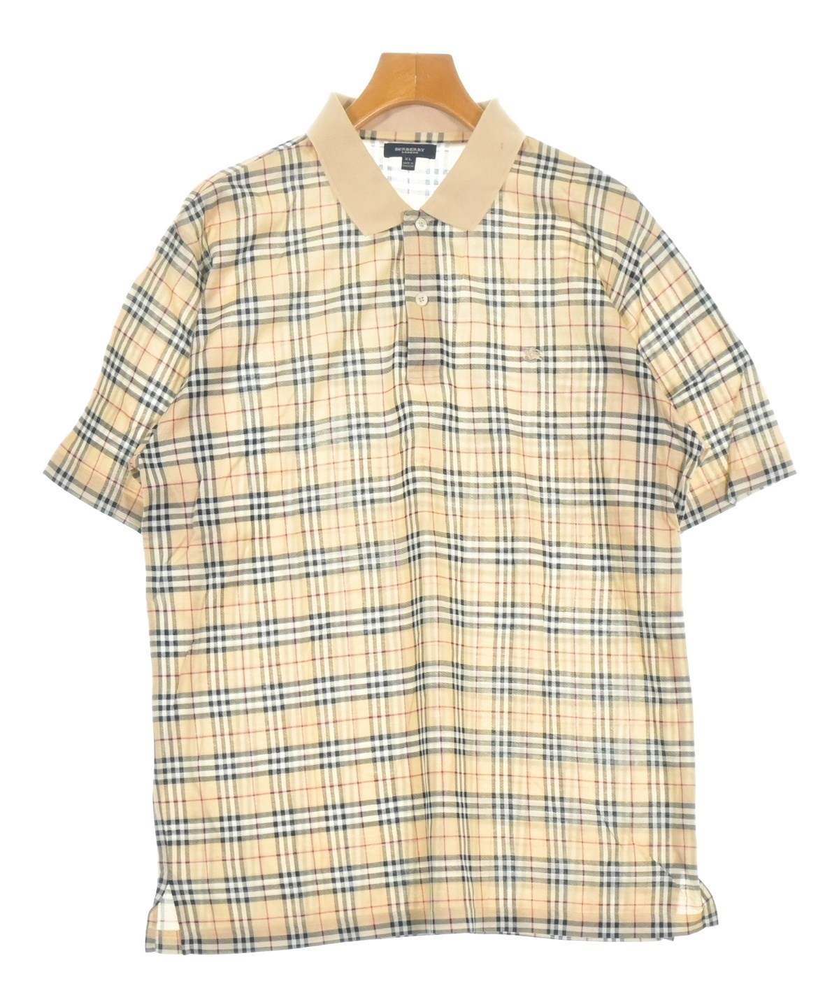 BURBERRY（バーバリー）ポロシャツ ベージュ サイズ:XL メンズ