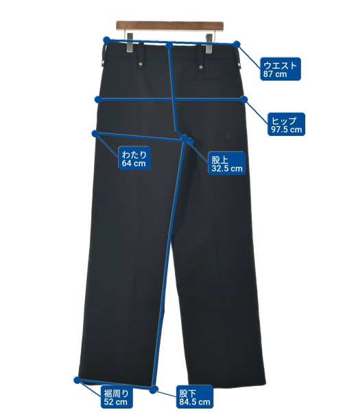 BURBERRY（バーバリー）スラックス 黒 サイズ:50(XL位) メンズ/2200725616137
