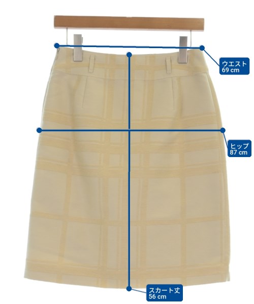 BURBERRY（バーバリー）ひざ丈スカート ベージュ サイズ:38(S位) レディース/2200726867026