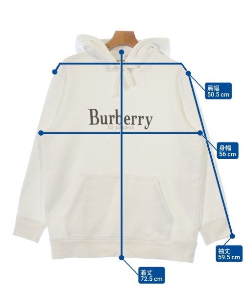 BURBERRY（バーバリー）パーカー 白 サイズ:L メンズ/2200682694018