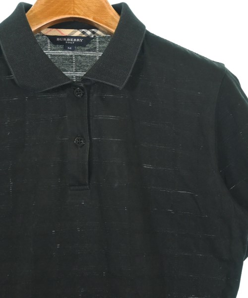 BURBERRY GOLF（バーバリーゴルフ）ポロシャツ 黒 サイズ:M レディース/2200685237090