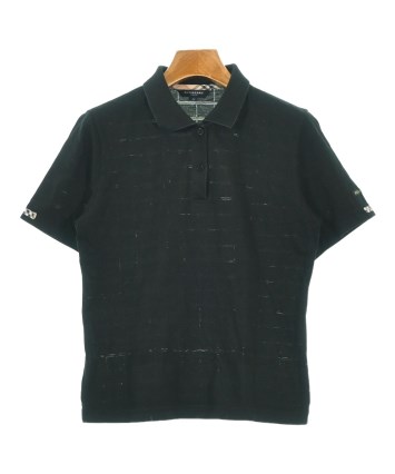 BURBERRY GOLF（バーバリーゴルフ）ポロシャツ 黒 サイズ:M レディース