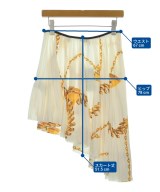 BURBERRY（バーバリー）ひざ丈スカート 白 サイズ:6(XS位) レディース/2200685435052