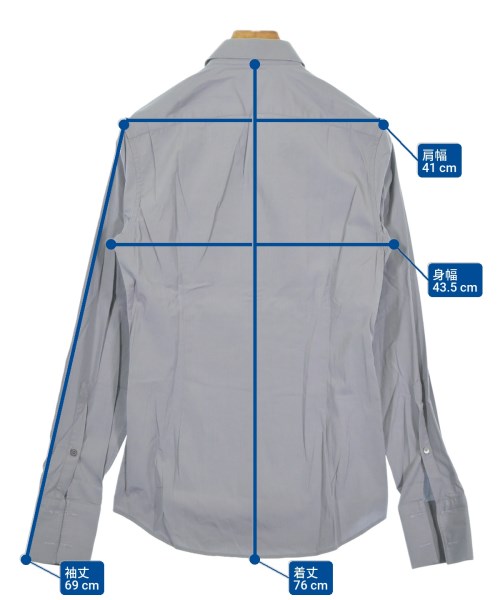 BURBERRY（バーバリー）カジュアルシャツ グレー サイズ:38(S位) メンズ/2200686924104