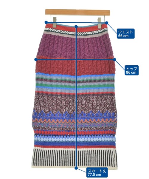 BURBERRY（バーバリー）ロング・マキシ丈スカート 紫 サイズ:M レディース/2200679236047