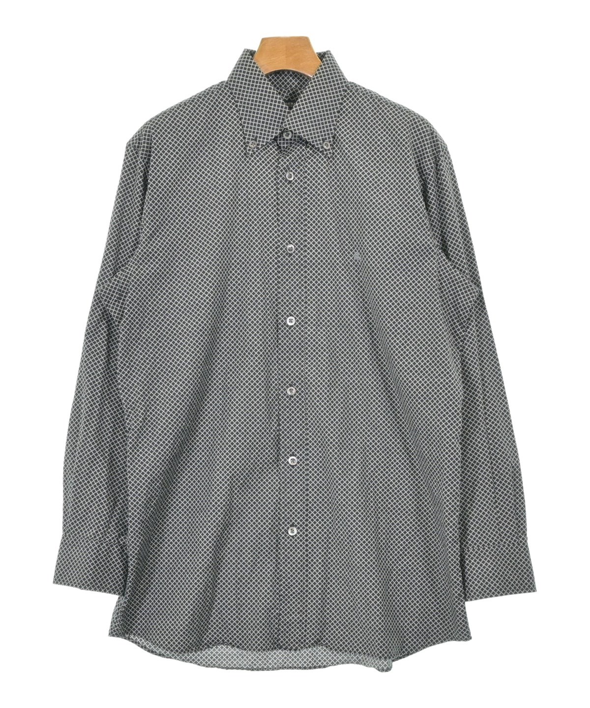参考価格￥132,000- 新品タグ付き 日本製 Burberrys バーバリー 春夏秋 メリノウール 2つボタン シングルスーツ BURBERRY（バーバリー）カジュアルシャツ 黒 サイズ:M メンズ