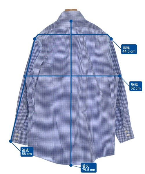 Brooks Brothers（ブルックスブラザーズ）カジュアルシャツ 青 サイズ:15 1/2(M位) メンズ/2200619405205