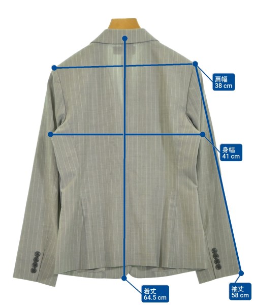 Brooks Brothers（ブルックスブラザーズ）テーラードジャケット グレー サイズ:9(M位) レディース/2200623214077