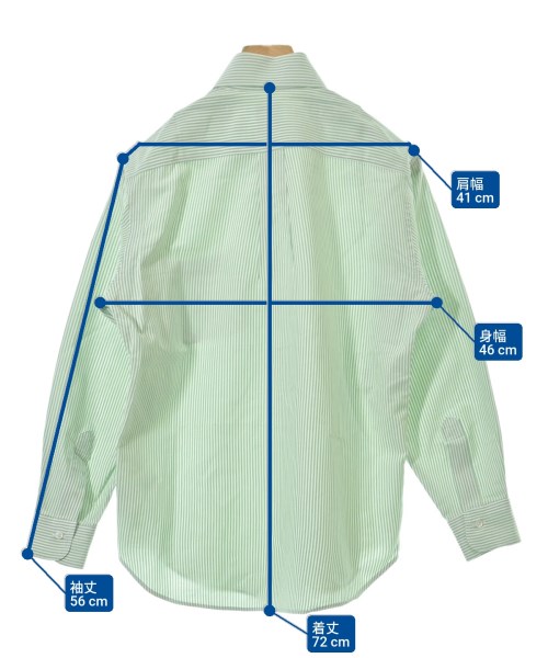Brooks Brothers（ブルックスブラザーズ）カジュアルシャツ 緑 サイズ:14 1/2(XS位) メンズ/2200624562023