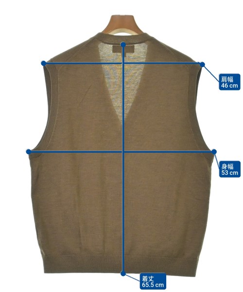 Brooks Brothers（ブルックスブラザーズ）ベスト 茶 サイズ:L メンズ/2200637618038