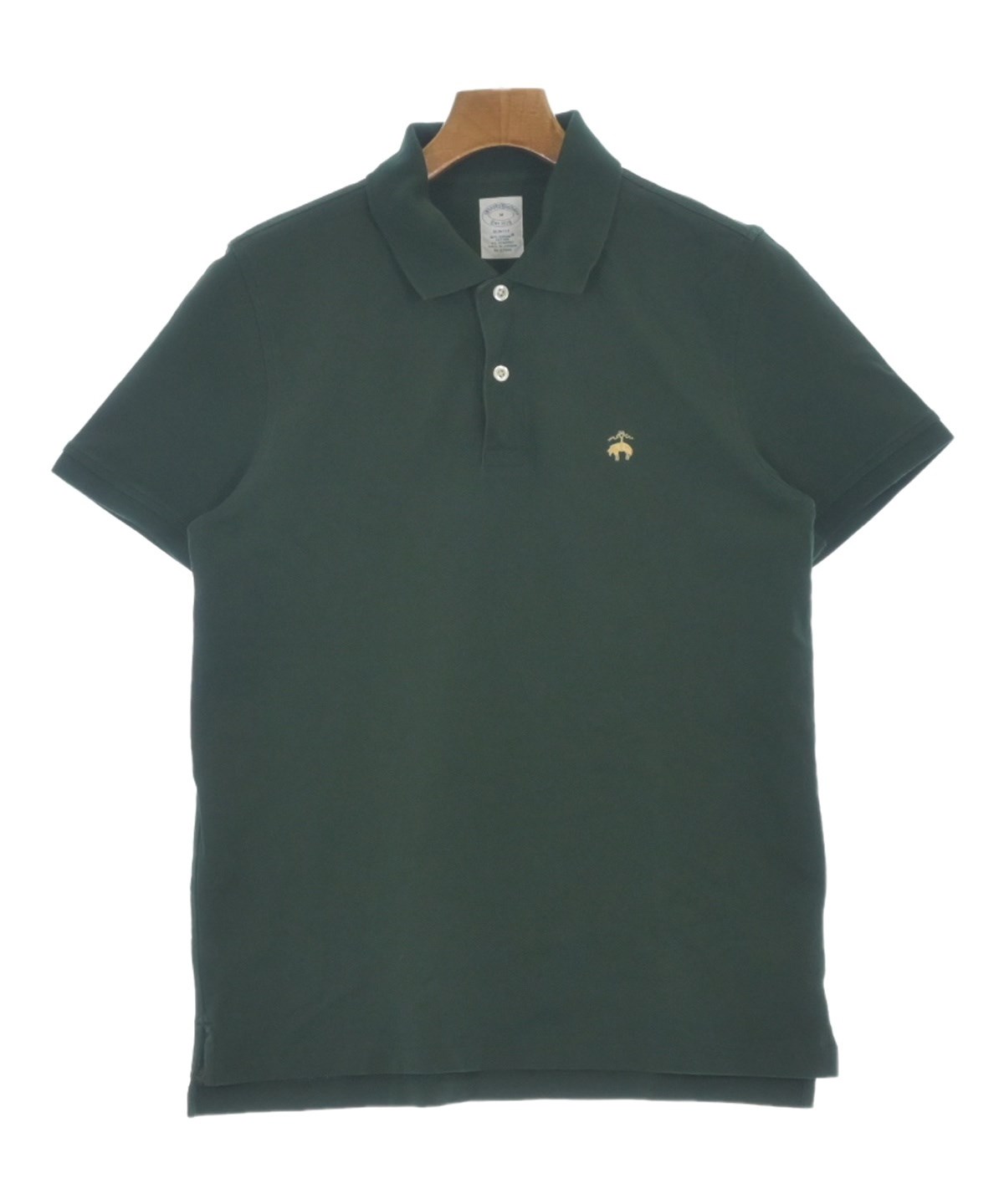 【新品・正規品】PXG ポロシャツ 黒/緑 リーフ柄 Brooks Brothers（ブルックスブラザーズ）ポロシャツ 緑 サイズ:M