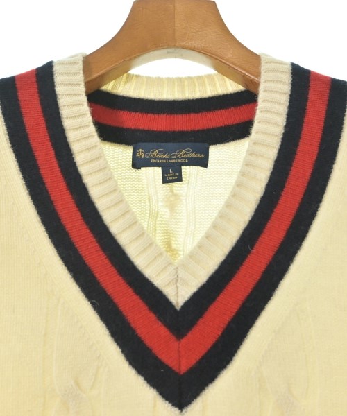 Brooks Brothers（ブルックスブラザーズ）ニット・セーター 白 サイズ:L メンズ/2200627918032