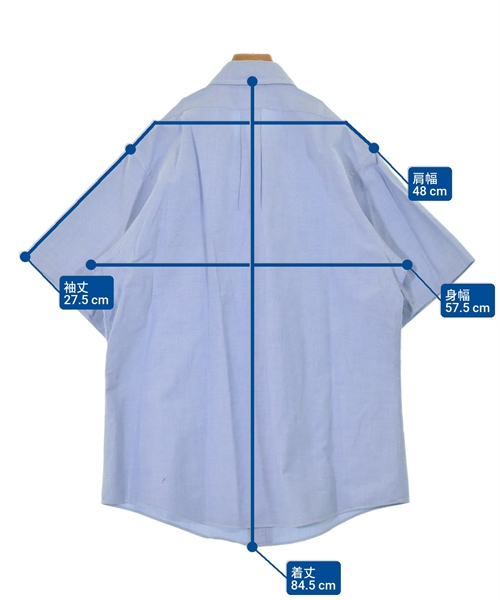 Brooks Brothers（ブルックスブラザーズ）カジュアルシャツ 青 サイズ:17(XXL位) メンズ/2200612630284