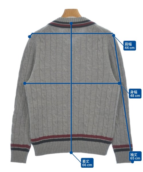 Brooks Brothers（ブルックスブラザーズ）ニット・セーター グレー サイズ:M メンズ/2200623743171