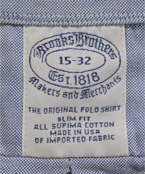 Brooks Brothers（ブルックスブラザーズ）カジュアルシャツ 青 サイズ:15(S位) メンズ/2200621131017