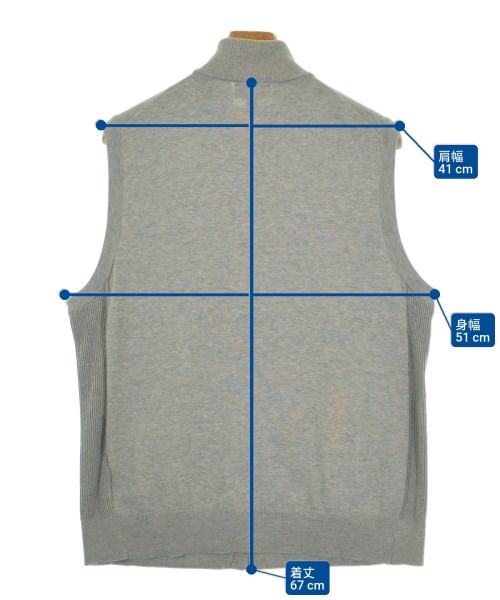Brooks Brothers（ブルックスブラザーズ）ベスト グレー サイズ:M メンズ/2200627697098