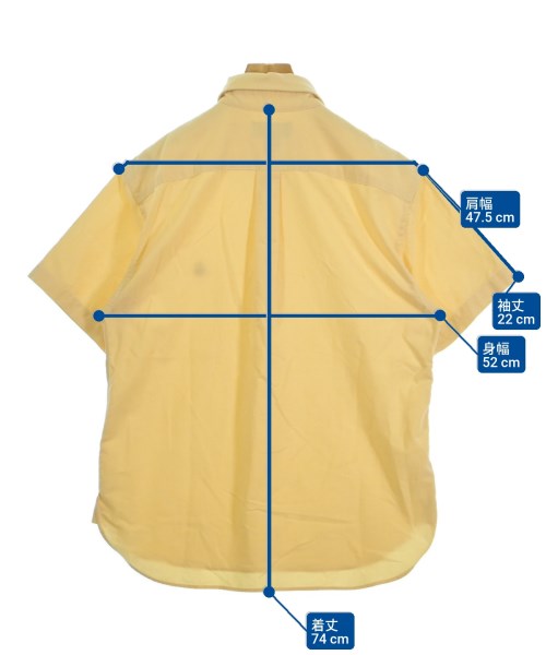 Brooks Brothers（ブルックスブラザーズ）カジュアルシャツ 黄 サイズ:M メンズ/2200606383059