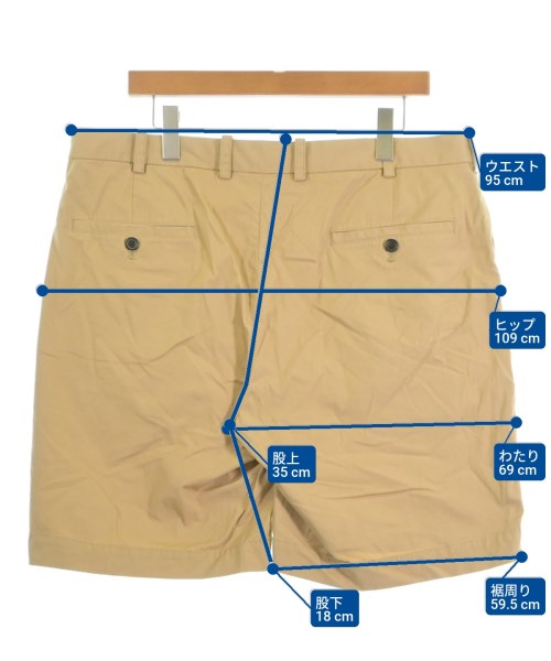 Brooks Brothers（ブルックスブラザーズ）ショートパンツ ベージュ サイズ:48(L位) メンズ/2200610717031