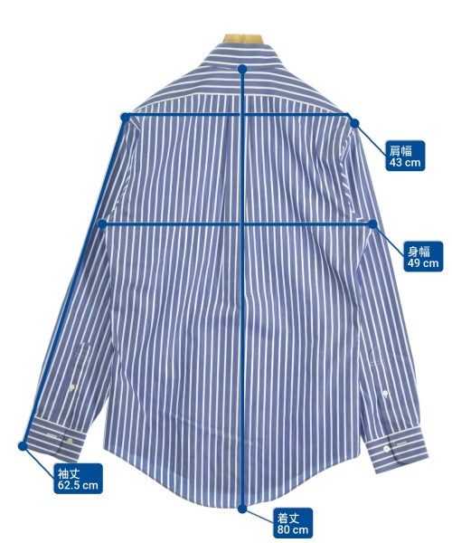 Brooks Brothers（ブルックスブラザーズ）カジュアルシャツ 紺 サイズ:S メンズ/2200611621061
