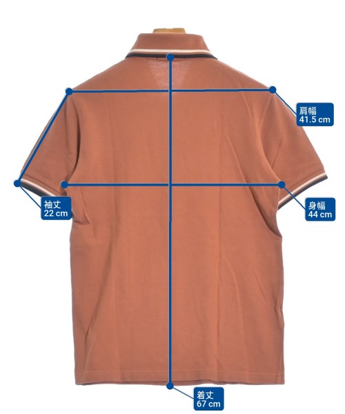 FRED PERRY（フレッドペリー）ポロシャツ 茶 サイズ:36(S位) メンズ/2200602375126