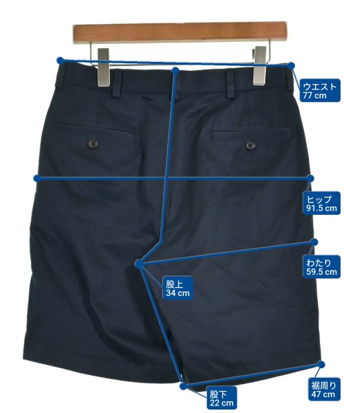 Brooks Brothers（ブルックスブラザーズ）ショートパンツ 紺 サイズ:30(M位) メンズ/2200613455015