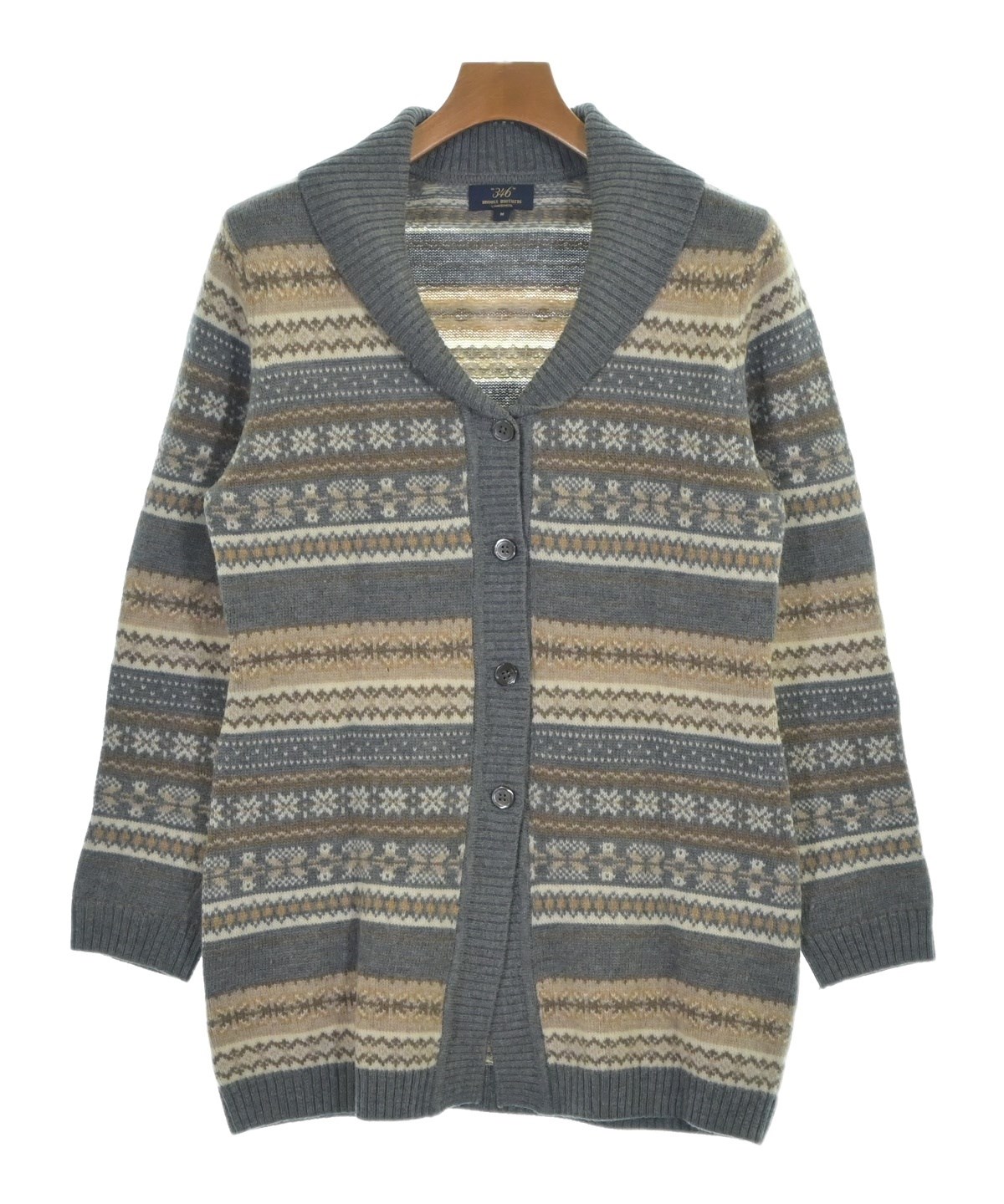 ブルックスブラザーズ】肉厚ニット コート ロングカーディガン