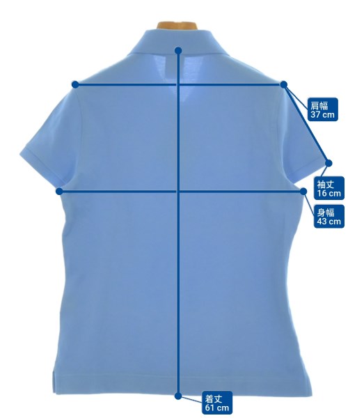 Brooks Brothers（ブルックスブラザーズ）ポロシャツ 青 サイズ:M レディース/2200667383197