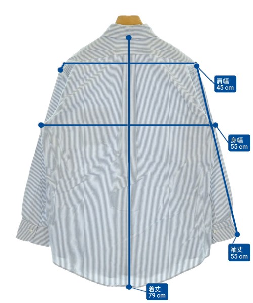 Brooks Brothers（ブルックスブラザーズ）カジュアルシャツ 青 サイズ:16(L位) メンズ/2200674221147