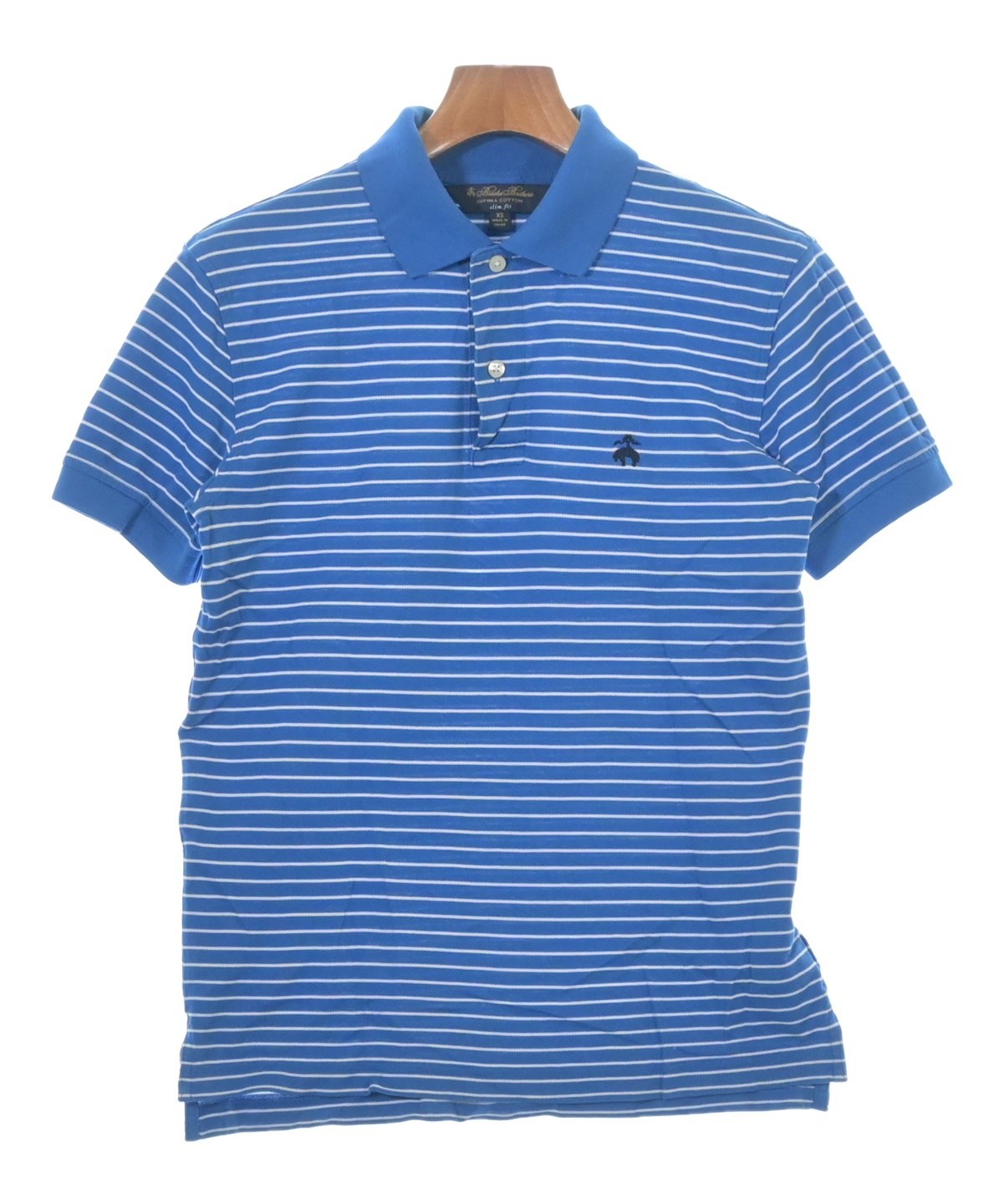 45rpm ポロシャツ ブルー Brooks Brothers（ブルックスブラザーズ）ポロシャツ 青 サイズ:XS