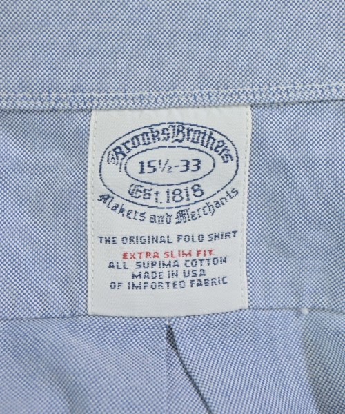 Brooks Brothers（ブルックスブラザーズ）カジュアルシャツ 青 サイズ:15 1/2(M位) メンズ/2200693622055