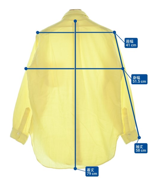 Brooks Brothers（ブルックスブラザーズ）カジュアルシャツ 黄 サイズ:15(S位) メンズ/2200694347032