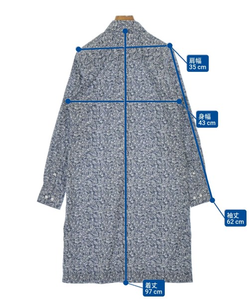 Brooks Brothers（ブルックスブラザーズ）シャツワンピース 紺 サイズ:6(L位) レディース/2200696661525