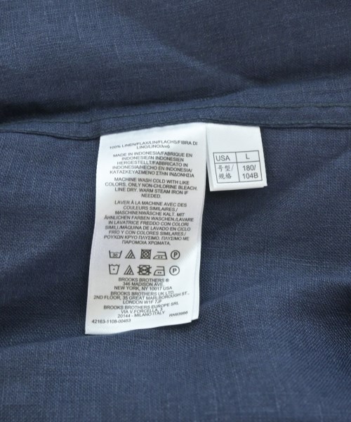 Brooks Brothers（ブルックスブラザーズ）カジュアルシャツ 紺 サイズ:L メンズ/2200698567214