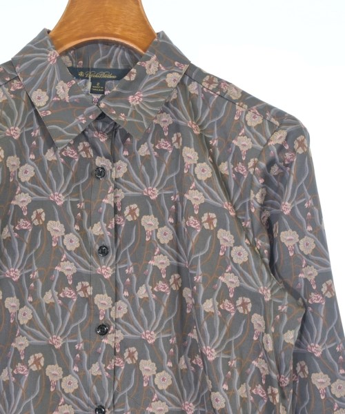 Brooks Brothers（ブルックスブラザーズ）シャツワンピース グレー サイズ:2(M位) レディース/2200700189052