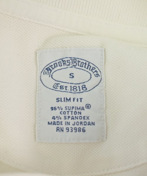 Brooks Brothers（ブルックスブラザーズ）ポロシャツ 白 サイズ:S メンズ/2200698600126