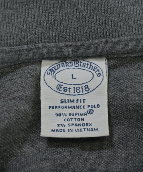 Brooks Brothers（ブルックスブラザーズ）ポロシャツ グレー サイズ:L メンズ/2200651189101