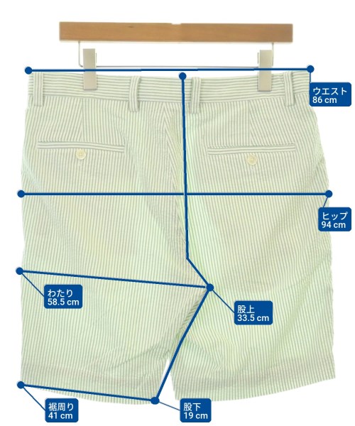 Brooks Brothers（ブルックスブラザーズ）ショートパンツ 緑 サイズ:34(XL位) メンズ/2200713237023
