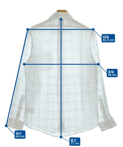 Brooks Brothers（ブルックスブラザーズ）カジュアルシャツ 白 サイズ:S メンズ/2200711999084