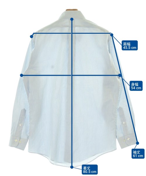 Brooks Brothers（ブルックスブラザーズ）カジュアルシャツ 青 サイズ:M メンズ/2200715876046