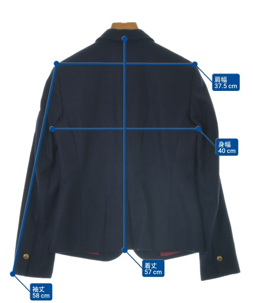 Brooks Brothers（ブルックスブラザーズ）カジュアルジャケット 紺 サイズ:0(S位) レディース/2200644691017