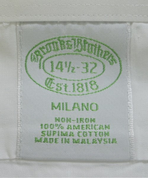 Brooks Brothers（ブルックスブラザーズ）ドレスシャツ 白 サイズ:14 1/2(XS位) メンズ/2200628680068