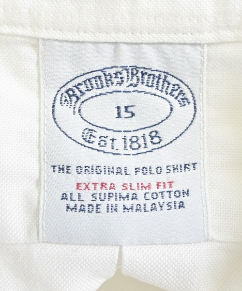 Brooks Brothers（ブルックスブラザーズ）カジュアルシャツ 白 サイズ:15(S位) メンズ/2200635068125