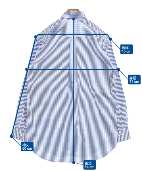 Brooks Brothers（ブルックスブラザーズ）カジュアルシャツ 青 サイズ:S メンズ/2200648286165